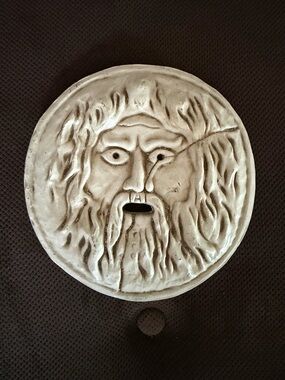 Rome-Mouth of Truth Ceramic Wall Plaque 7”